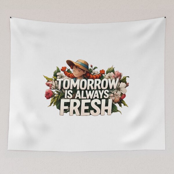 Item preview, Tomorrow Is Always Fresh Anne of Green Gables Floral Art designed and sold by Fenay Designs.
