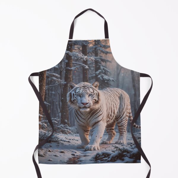 Item preview, White Tiger in Snowy Forest designed and sold by BeautifulVirtues.