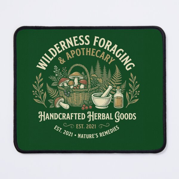 Item preview, Wilderness Foraging & Apothecary - Handcrafted Herbal Goods Vintage Logo designed and sold by FarDesign.