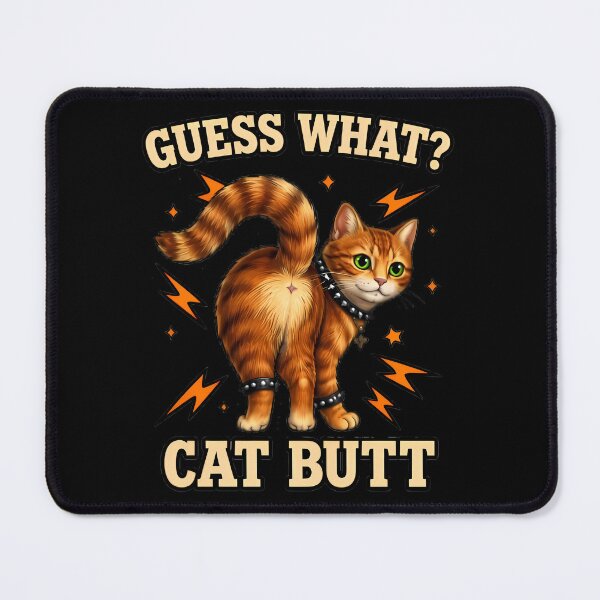 Item preview, Guess What Cat Butt Punk Cat Humor designed and sold by Cat-butt-shirts.