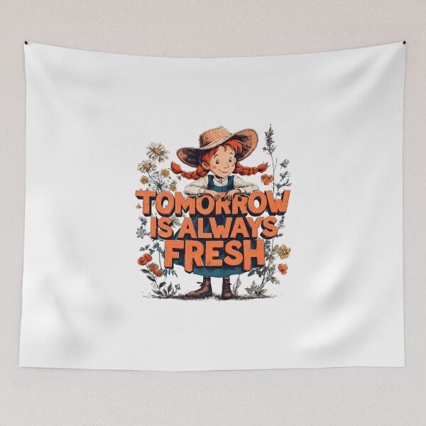 Item preview, Tomorrow Is Always Fresh Anne Shirley Floral Typography designed and sold by Fenay Designs.