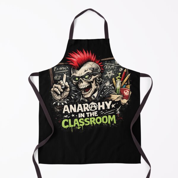 Item preview, Anarchy in the Classroom Punk Teacher Skull Science designed and sold by Cat-butt-shirts.