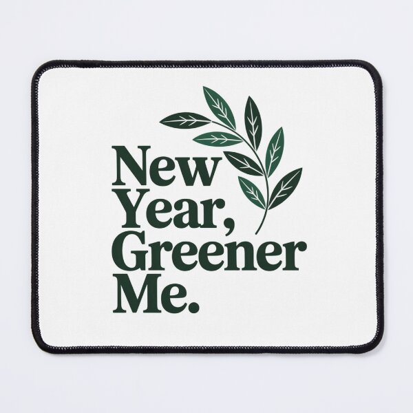 Item preview, New Year Greener Me Eco Minimalist Botanical Resolution Tee designed and sold by proearth2022.