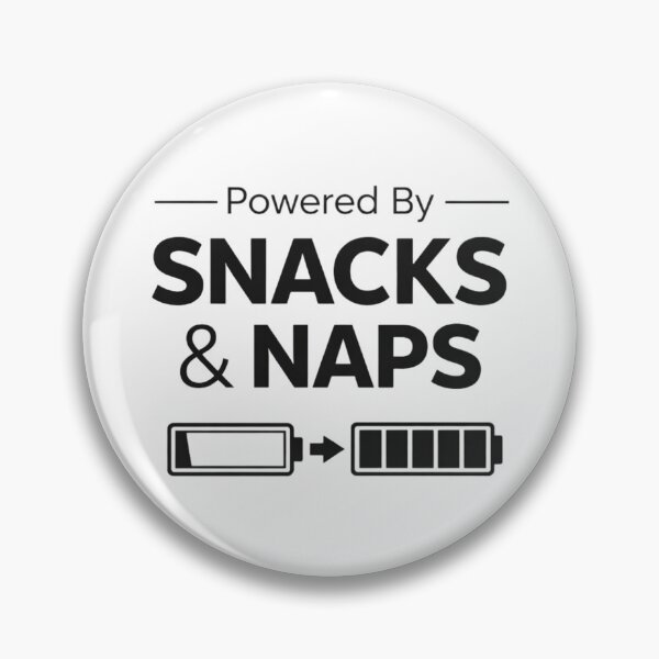 Item preview, Powered by Snacks & Naps – Funny Lazy Food Lover Humor Design designed and sold by rushaib.