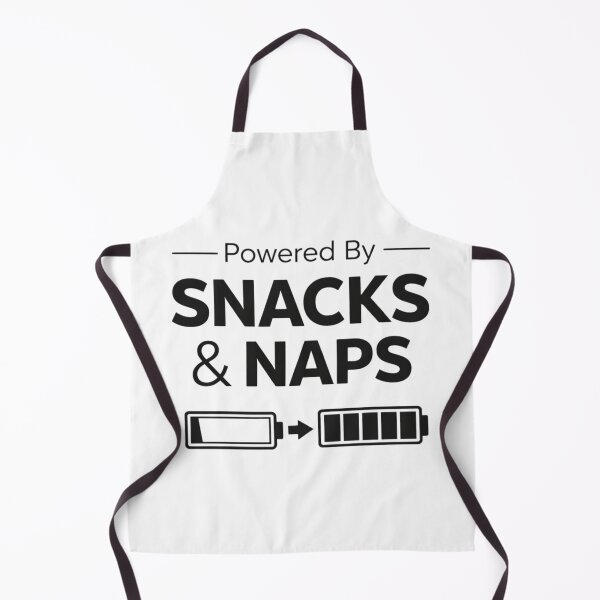 Item preview, Powered by Snacks & Naps – Funny Lazy Food Lover Humor Design designed and sold by rushaib.