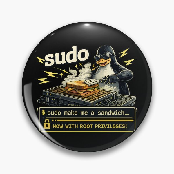 Item preview, Sudo Make Me A Sandwich Linux Tux xkcd Joke designed and sold by Cat-butt-shirts.