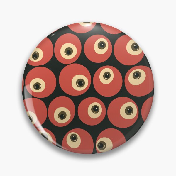 Item preview,  Cranberry Eyeballs - Surreal Retro Eyeball Grid in Red & Black designed and sold by NoemiMarozsan.