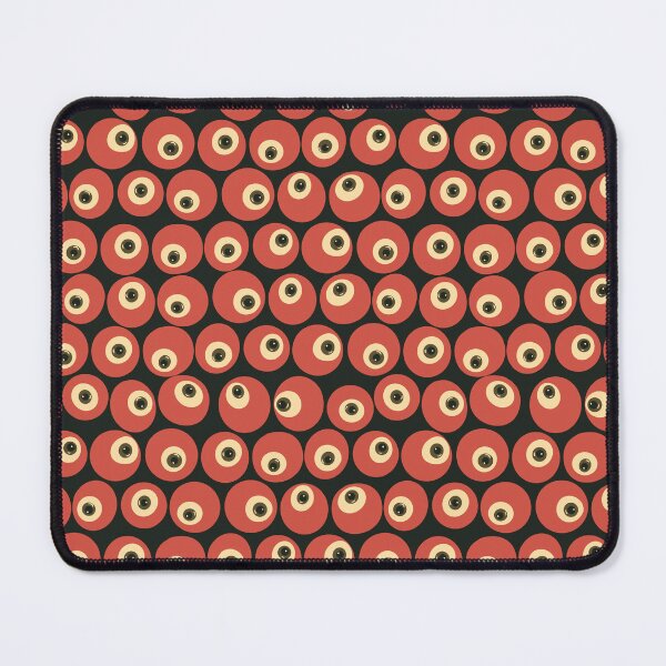 Item preview, Cranberry Eyeballs - Surreal Retro Eyeball Grid in Red & Black designed and sold by NoemiMarozsan.