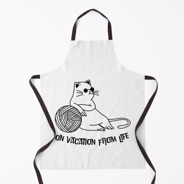 Item preview, Funny Cat Sunglasses Chill On Vacation From Life Quote designed and sold by Artycom.