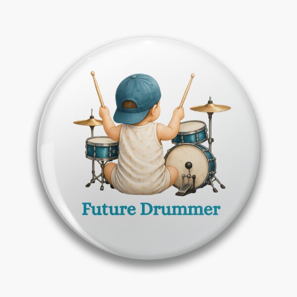 Item preview, Future Drummer Baby Drum Set Music Design designed and sold by Silaris Designs.