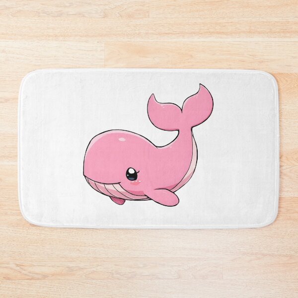 Artikelvorschau, Niedliches rosa Babywal-Cartoon-Kawaii-Ozeantier-Design entworfen und verkauft von Karolina’s Cozy Creations.