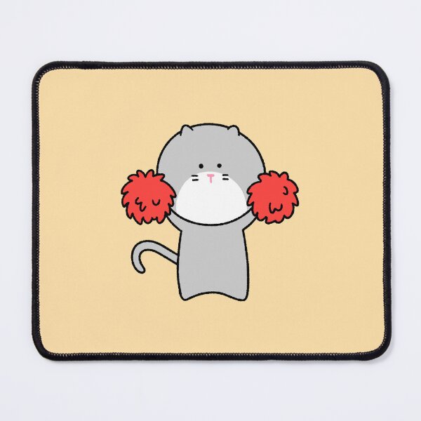 Item preview, Cute Cheerleader Cat - Go Fight Win! Kawaii Grey Kitty designed and sold by ubborn.