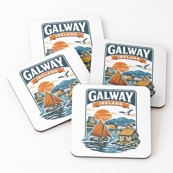 Item preview, Galway Ireland Coastal Sailing Travel Graphic designed and sold by JackCurtis1991.
