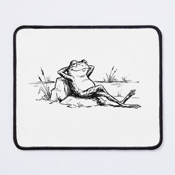 Item preview, Relaxed Frog Life - Just a Frog and His Thoughts designed and sold by SOUFIANE1991.