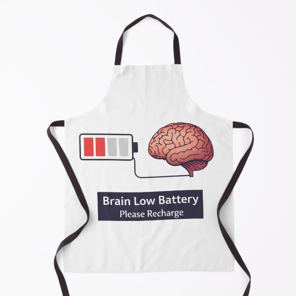 Item preview, Brain Low Battery – Please Recharge | Funny Mental Energy Design designed and sold by CosmicSplendor.