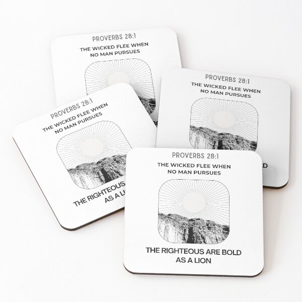 Item preview, Proverbs 28:1 designed and sold by Undonemadenew.