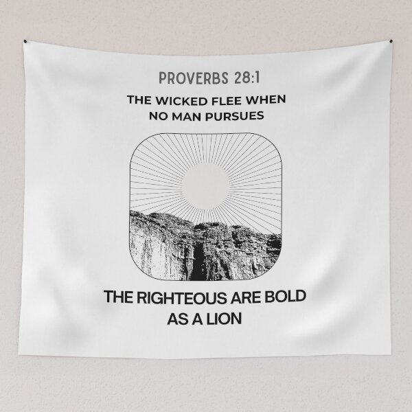 Item preview, Proverbs 28:1 designed and sold by Undonemadenew.