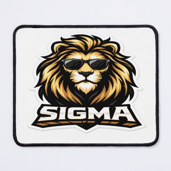 Item preview, Cool Sigma Male Lion with Sunglasses Gold Mascot designed and sold by Super beautiful art.