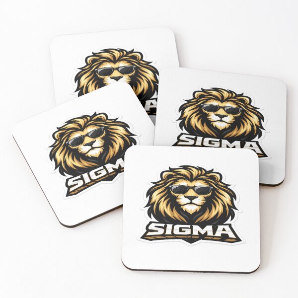 Item preview, Cool Sigma Male Lion with Sunglasses Gold Mascot designed and sold by Super beautiful art.