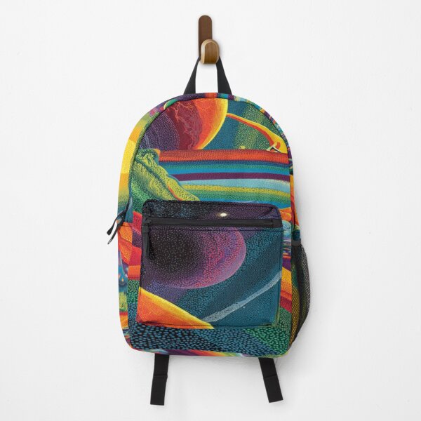 Item preview, Vibrant Cosmic Landscape Pointillism Art designed and sold by NicolasGlowArt.