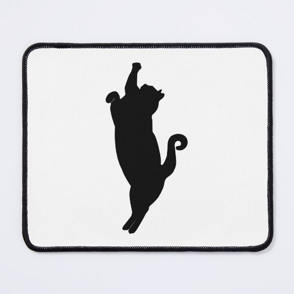 Item preview, Minimalist Stretching Black Cat Silhouette designed and sold by ZorianArt.