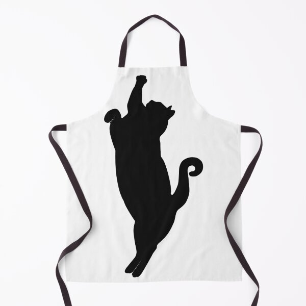 Item preview, Minimalist Stretching Black Cat Silhouette designed and sold by ZorianArt.