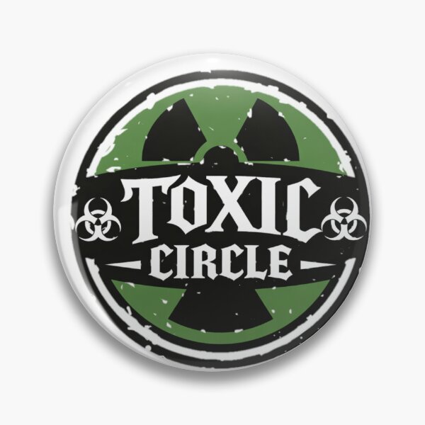 Item preview, Toxic Circle Gothic Hazard Logo Minimal Badge Streetwear Graphic designed and sold by Bluebubbies.