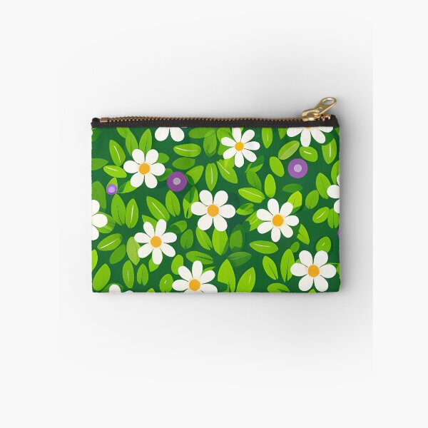 Item preview, Circular Daisy Flower Wreath - Lush Green Botanical Floral Art Print designed and sold by DesignArtist.ia.