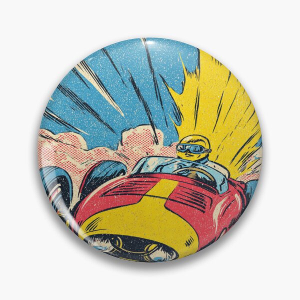 Item preview, Vintage Race Car Retro Speed Racing Driver Art designed and sold by NicolasGlowArt.