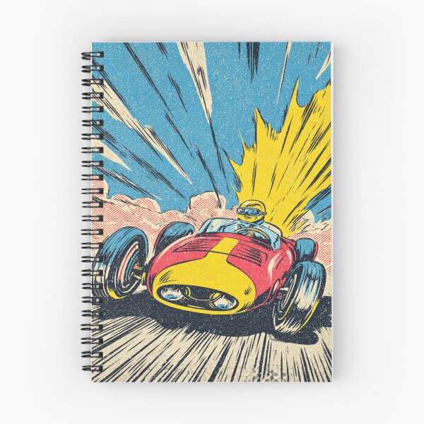 Item preview, Vintage Race Car Retro Speed Racing Driver Art designed and sold by NicolasGlowArt.