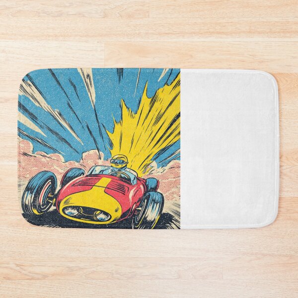 Item preview, Vintage Race Car Retro Speed Racing Driver Art designed and sold by NicolasGlowArt.