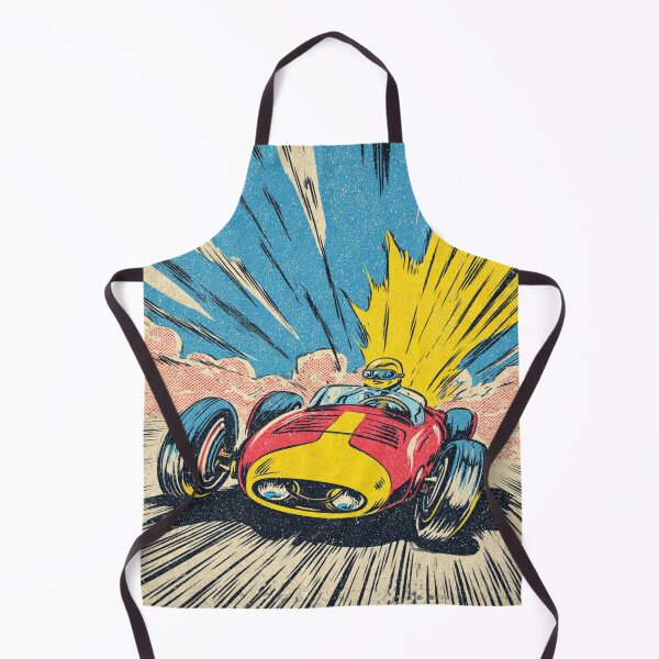 Item preview, Vintage Race Car Retro Speed Racing Driver Art designed and sold by NicolasGlowArt.