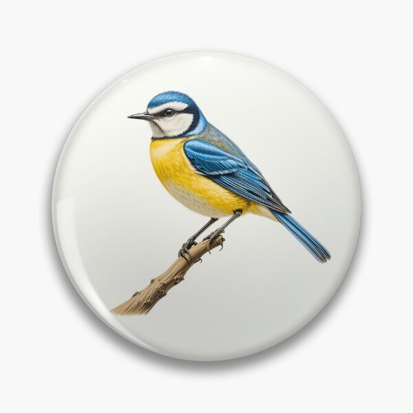 Item preview, Eurasian Blue Tit Garden Bird Colored Pencil designed and sold by BloomStudio1.