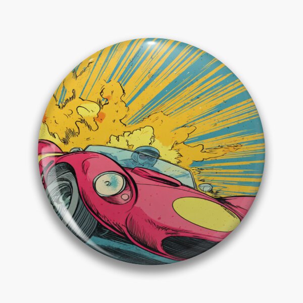 Item preview, Vintage Race Car Speed Burst Classic Auto Design designed and sold by NicolasGlowArt.