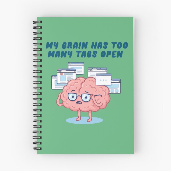 Item preview, Funny ADHD Brain Too Many Tabs Open designed and sold by Milasneeze.