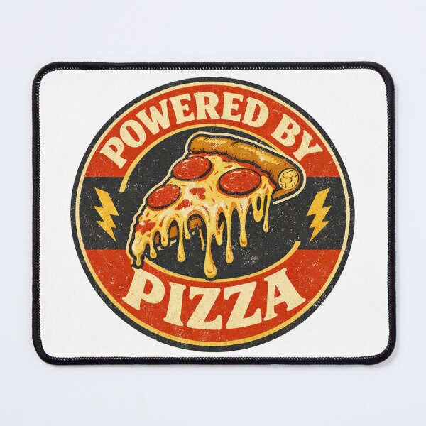 Item preview, Powered by Pizza – Funny Pizza Lover Food Humor Design designed and sold by rushaib.