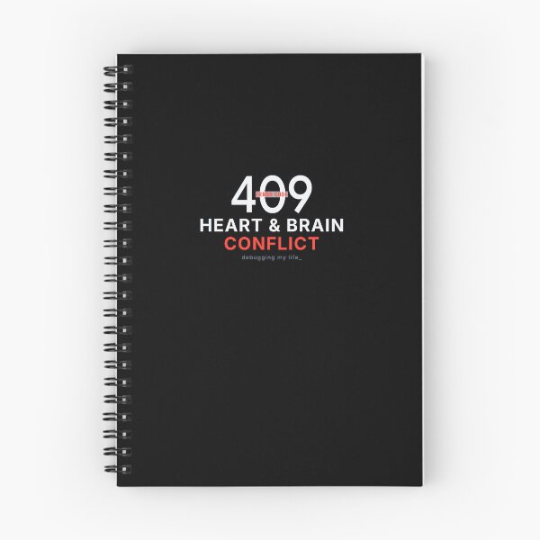 Item preview, 409 Heart and Brain Conflict - Funny Inner Conflict Typography designed and sold by vizzionary.