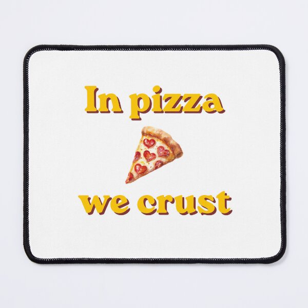 Item preview, In Pizza We Crust – Funny Pizza Retro Illustration designed and sold by EVESTUDIOART.