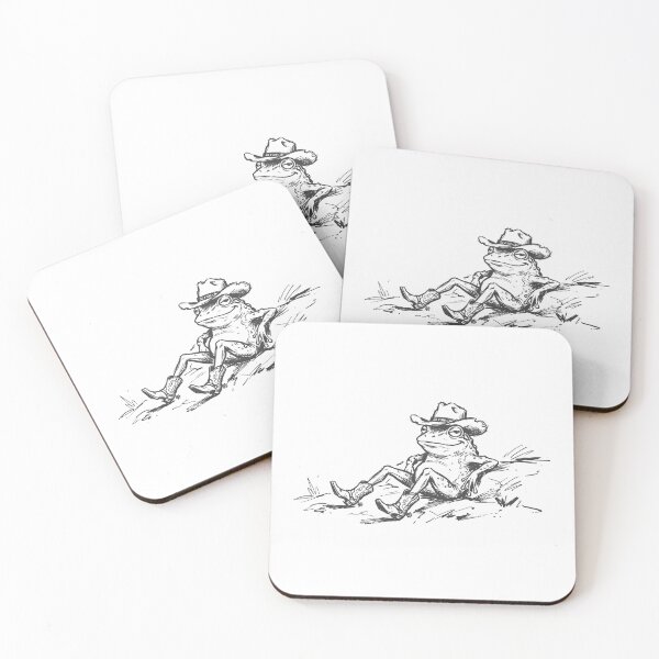 Item preview, Cowboy Frog Relaxing - Frog in Cowboy Hat designed and sold by SOUFIANE1991.