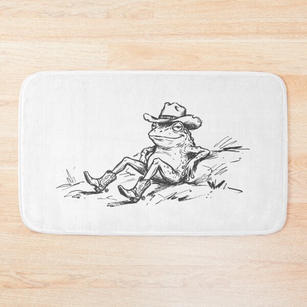 Item preview, Cowboy Frog Relaxing - Frog in Cowboy Hat designed and sold by SOUFIANE1991.