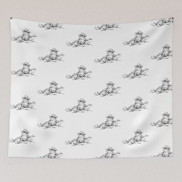 Item preview, Cowboy Frog Relaxing - Frog in Cowboy Hat designed and sold by SOUFIANE1991.