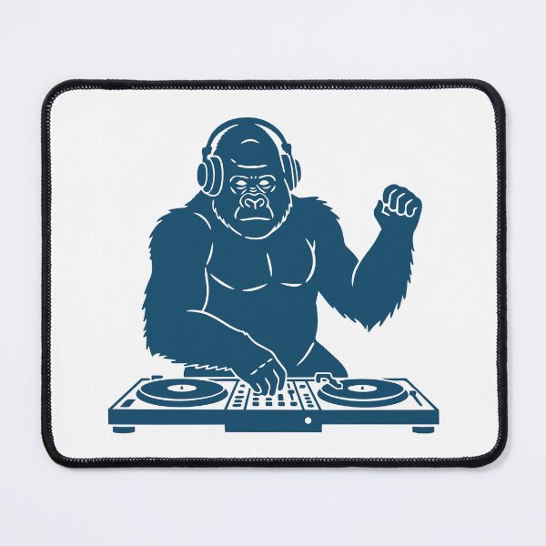 Item preview, The Beatmaker - Indigo DJ Gorilla Minimalist Pop Art designed and sold by j-touch-bold.