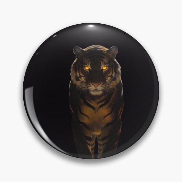 Item preview, Tiger Presides in Dark Sacred Cathedral Art designed and sold by GeoWhimsy Studio.