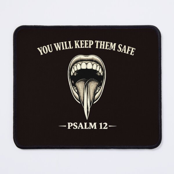 Item preview, Psalm 12 Christian Shirt You Will Keep Them Safe Sword Tongue Graphic Faith Tee Bible Verse Protection Shirt designed and sold by Dexters Inspiring Creations.