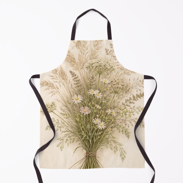 Item preview, Vintage Wildflower Bouquet Illustration – Cottagecore Botanical Floral Wall Art designed and sold by Darlin8888.