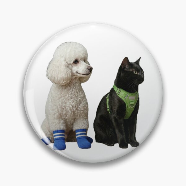 Item preview, Black cat and white dog designed and sold by HilDesign.