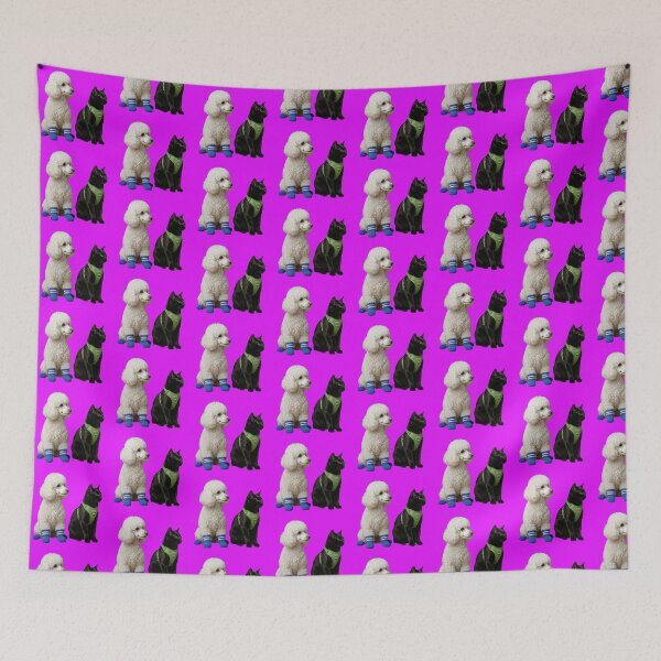 Item preview, Black cat and white dog designed and sold by HilDesign.