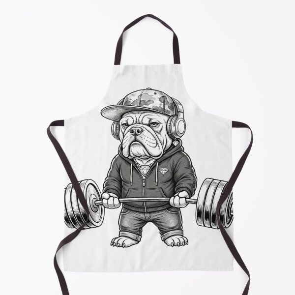 Item preview, Gym Bulldog Lifting Heavy Barbell Streetwear designed and sold by M.Store.