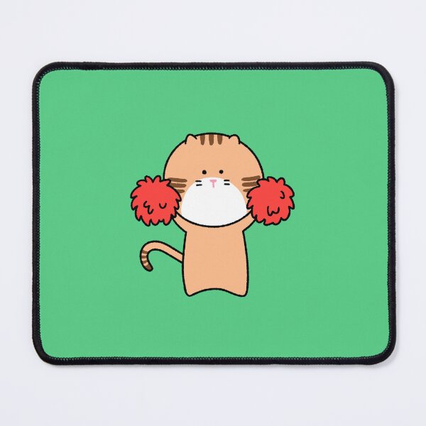 Item preview, Cute Ginger Cheerleader Cat - Go Fight Win! Kawaii Orange Tabby designed and sold by ubborn.