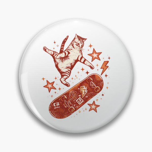 Item preview, Skateboard Cat Y2K 90s Style designed and sold by Blok45.